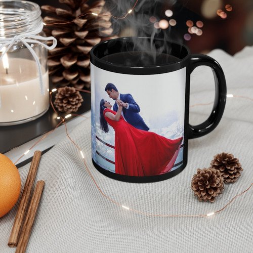 Black Photo Mug 325ml