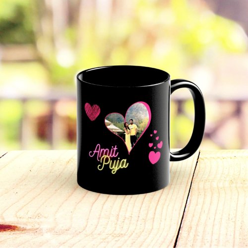 Black Photo Mug 325ml - Image 3