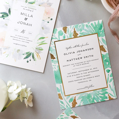 Texture Invitation Cards 280gsm (Birthday, Wedding Housewarming, Other Events) - Image 2