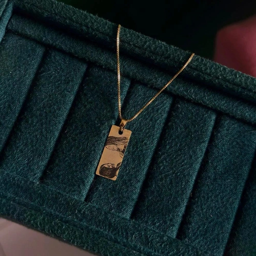 Personalized Photo Engraved Pendant - Image 4